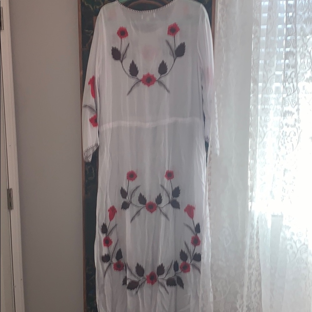 ARNHEM Arion White Embroidered Maxi Dress - Picture 3 of 9